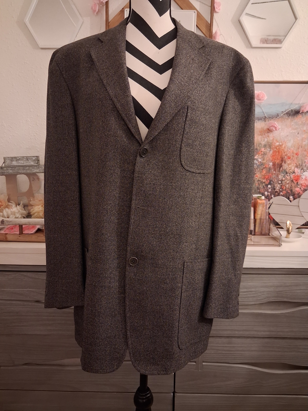 Daniel Cremieux Men's Gray Sport Coat Blazer